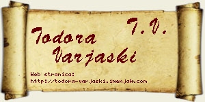 Todora Varjaški vizit kartica